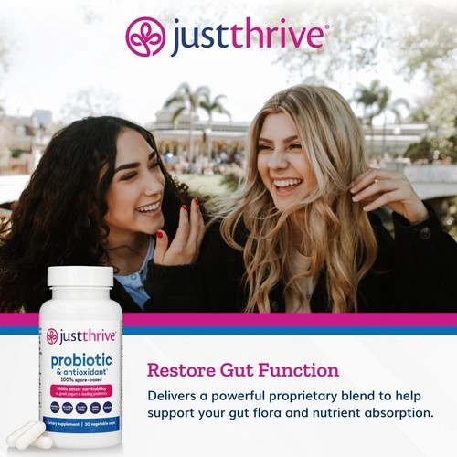 Probiotic & Antioxidant Supplement – 100% Spore-Based Digestive and