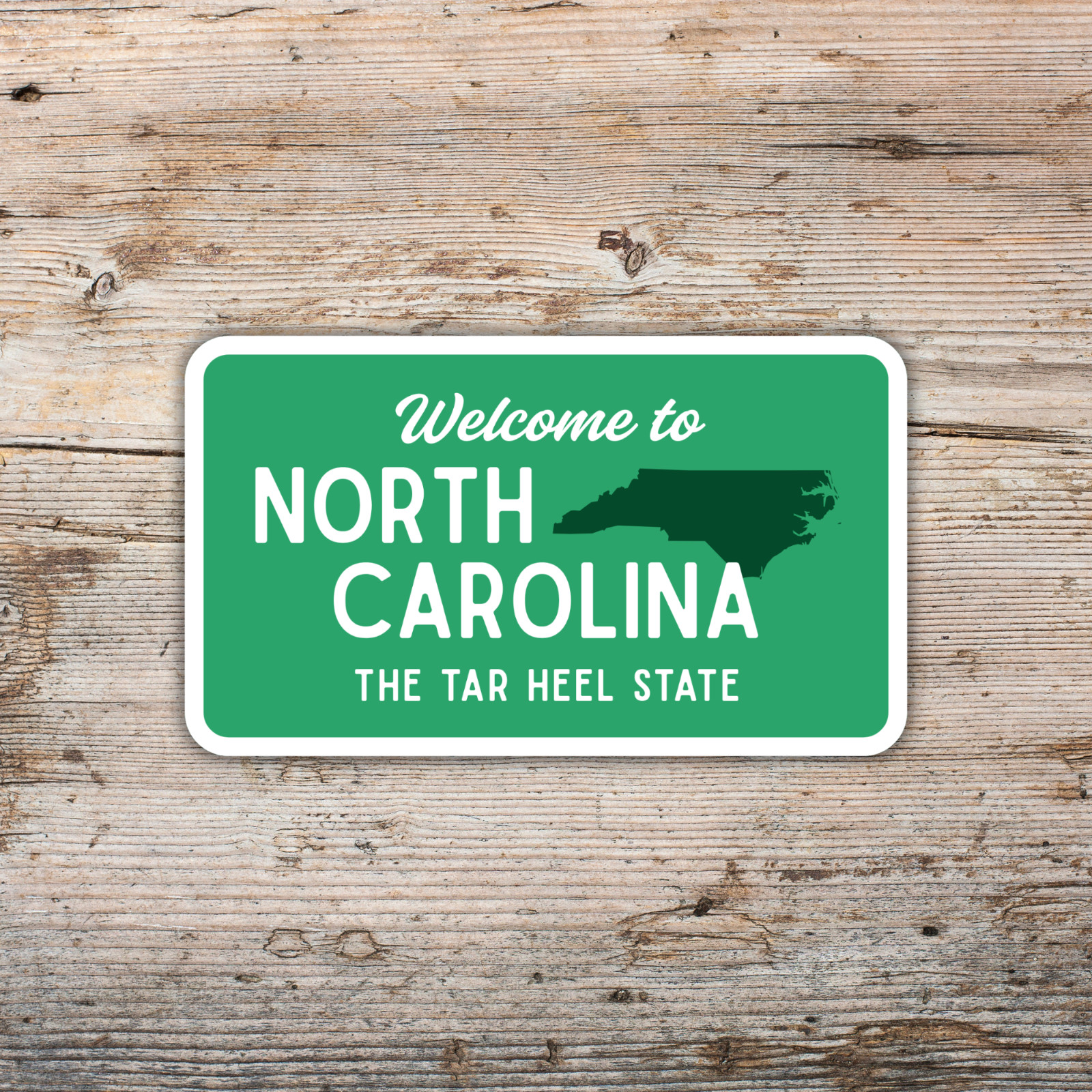 Welcome to North Carolina Sticker The Tar Heel State Vinyl Waterproof Decal