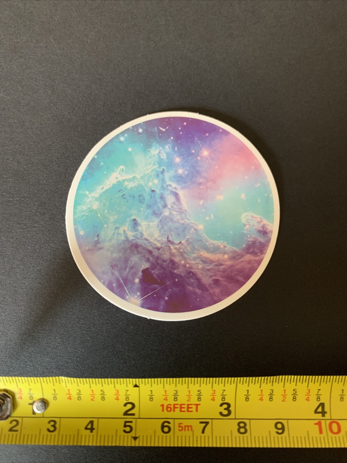 Purple Space Circular Sticker 💜✨Laptop Hydroflask Skateboard Decal