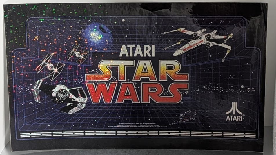 Atari Star Wars Video Game Sticker Decal 9.25" x5.5"