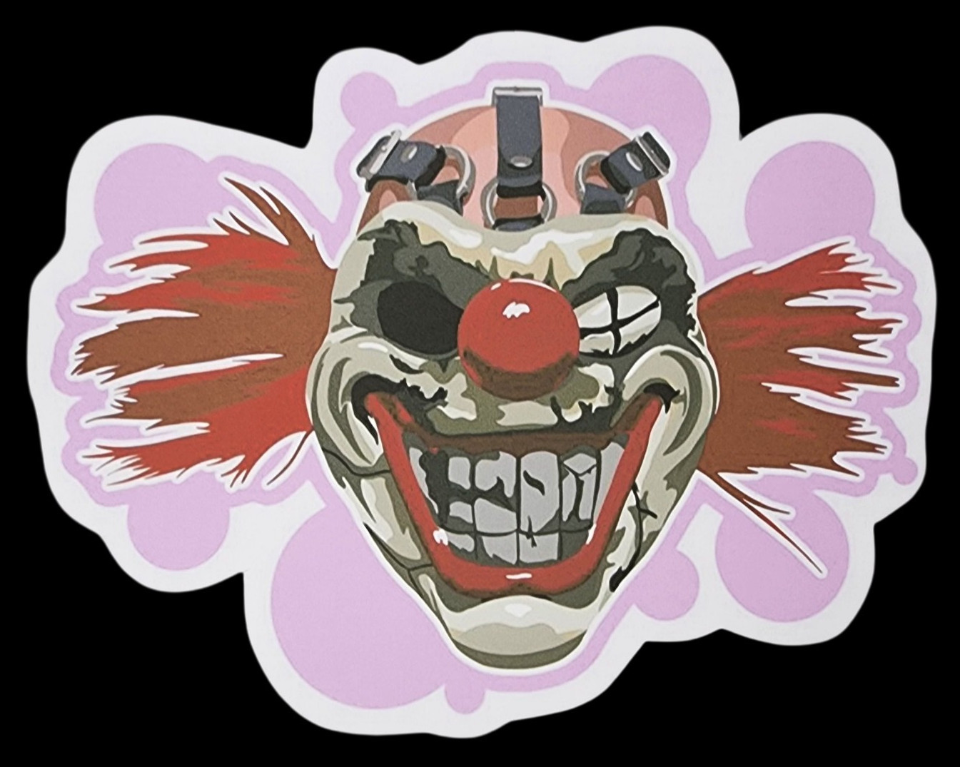 Sweet Tooth Twisted Metal Inspired Waterproof Car Decal Laptop Vinyl Sticker