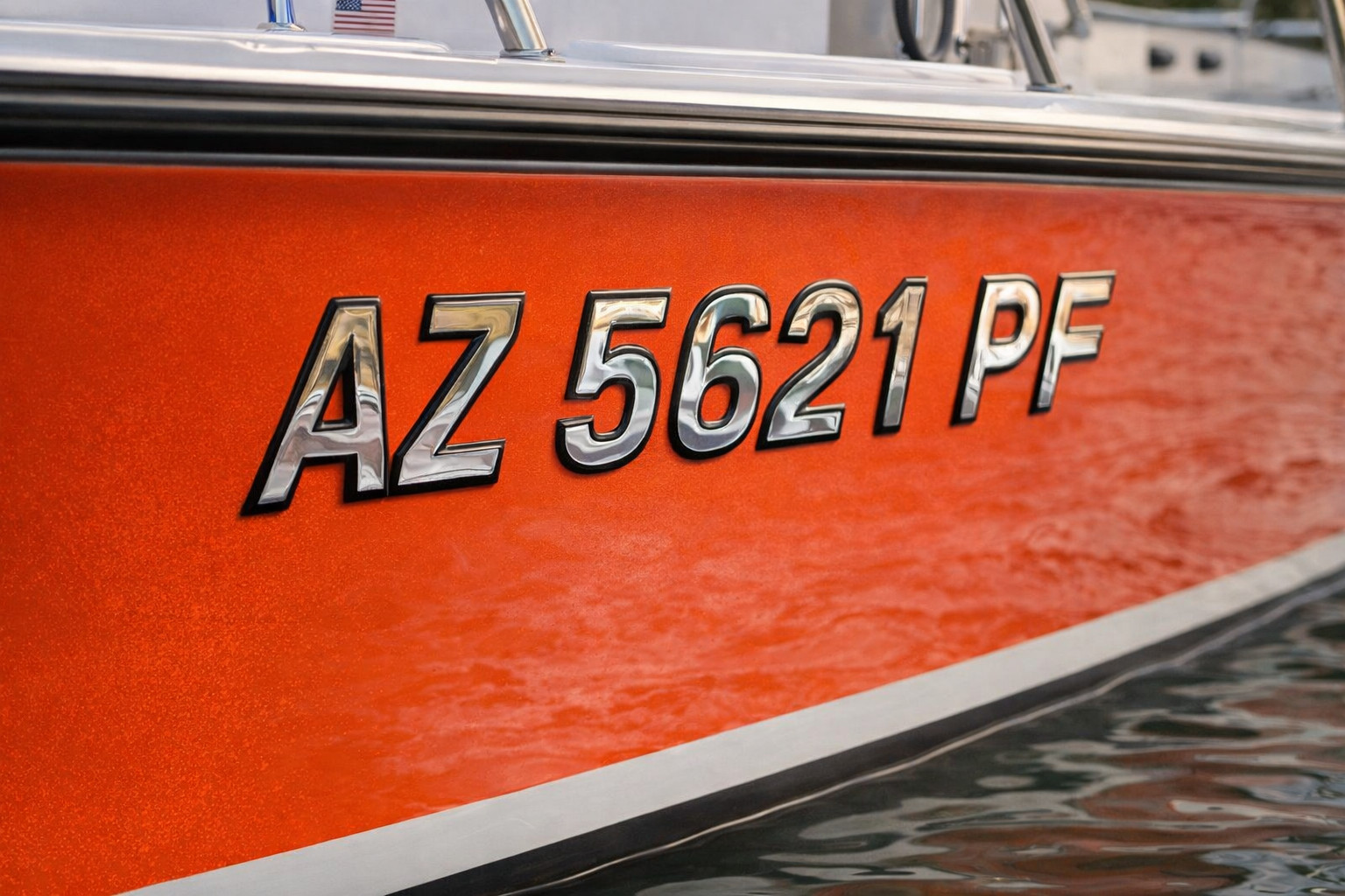 Boat Registration Numbers Vessel Registration Stickers Watercraft 3D Raised