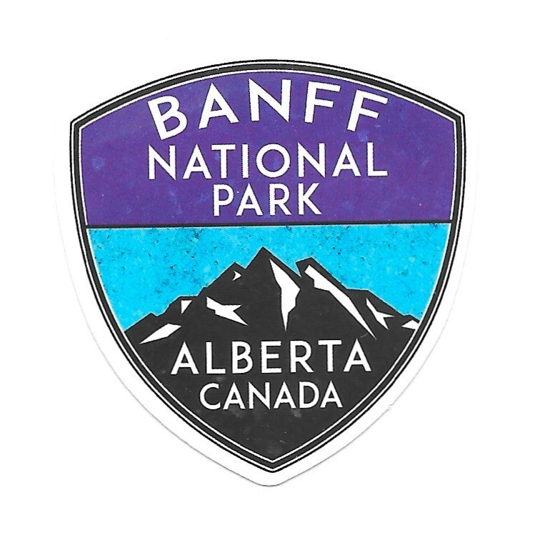 Banff National Park Sticker Vinyl Die Cut Alberta Canada Mountain Travel Decal