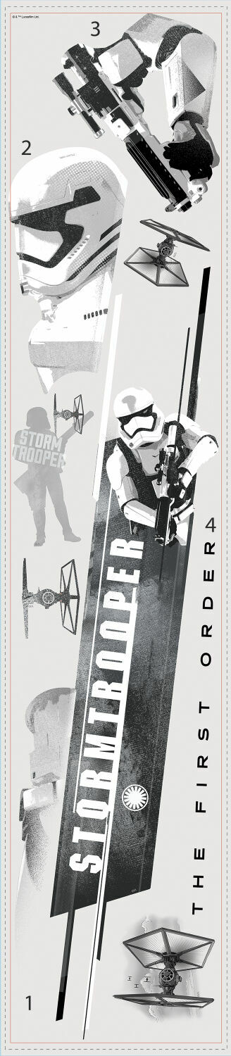 Disney Decorative Wall Stickers Decal Star Wars The Force Awakens Stormtroopers
