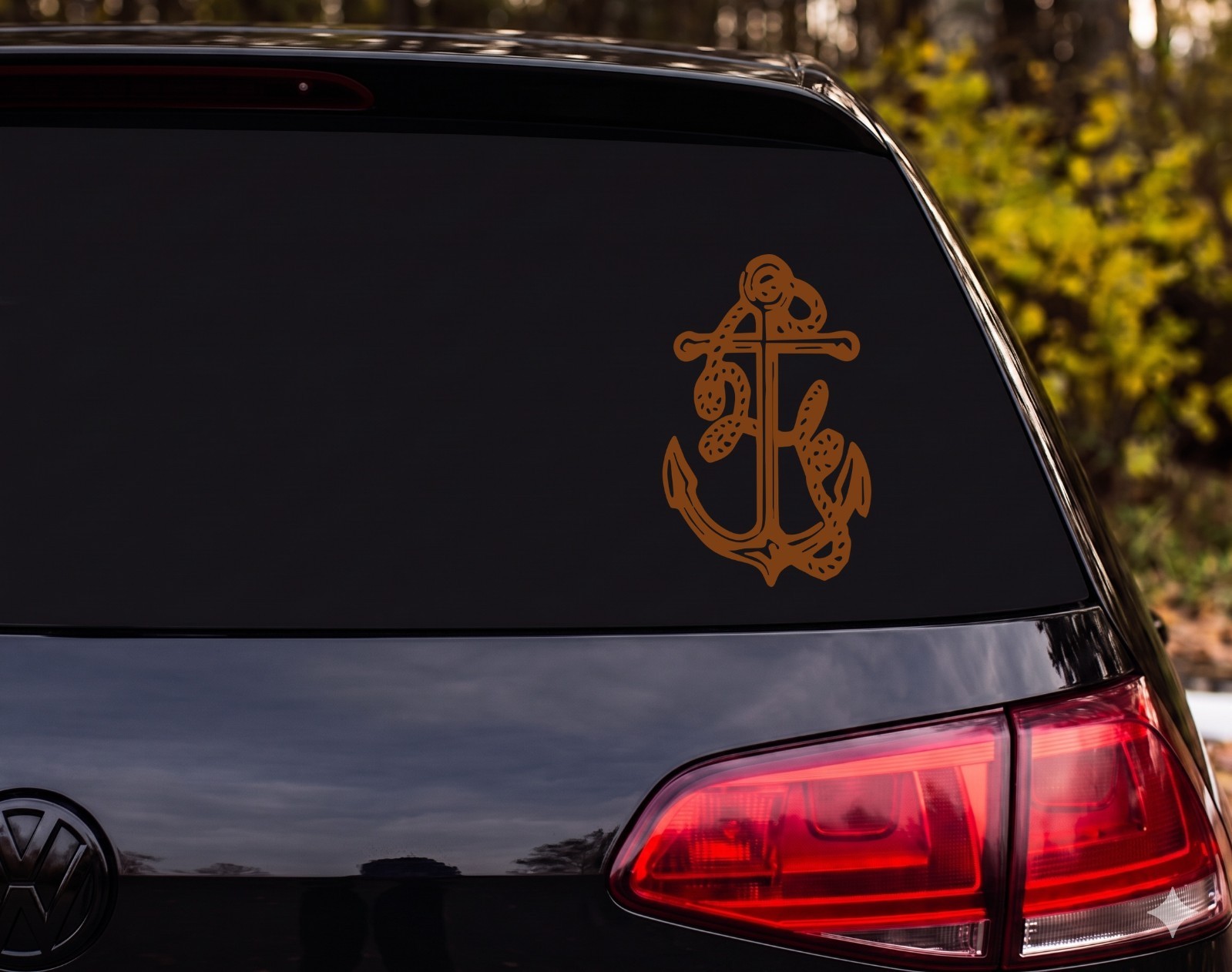Anchor With Rope Outdoor Vinyl Decal Sticker Car Tumbler | Sailor Gift