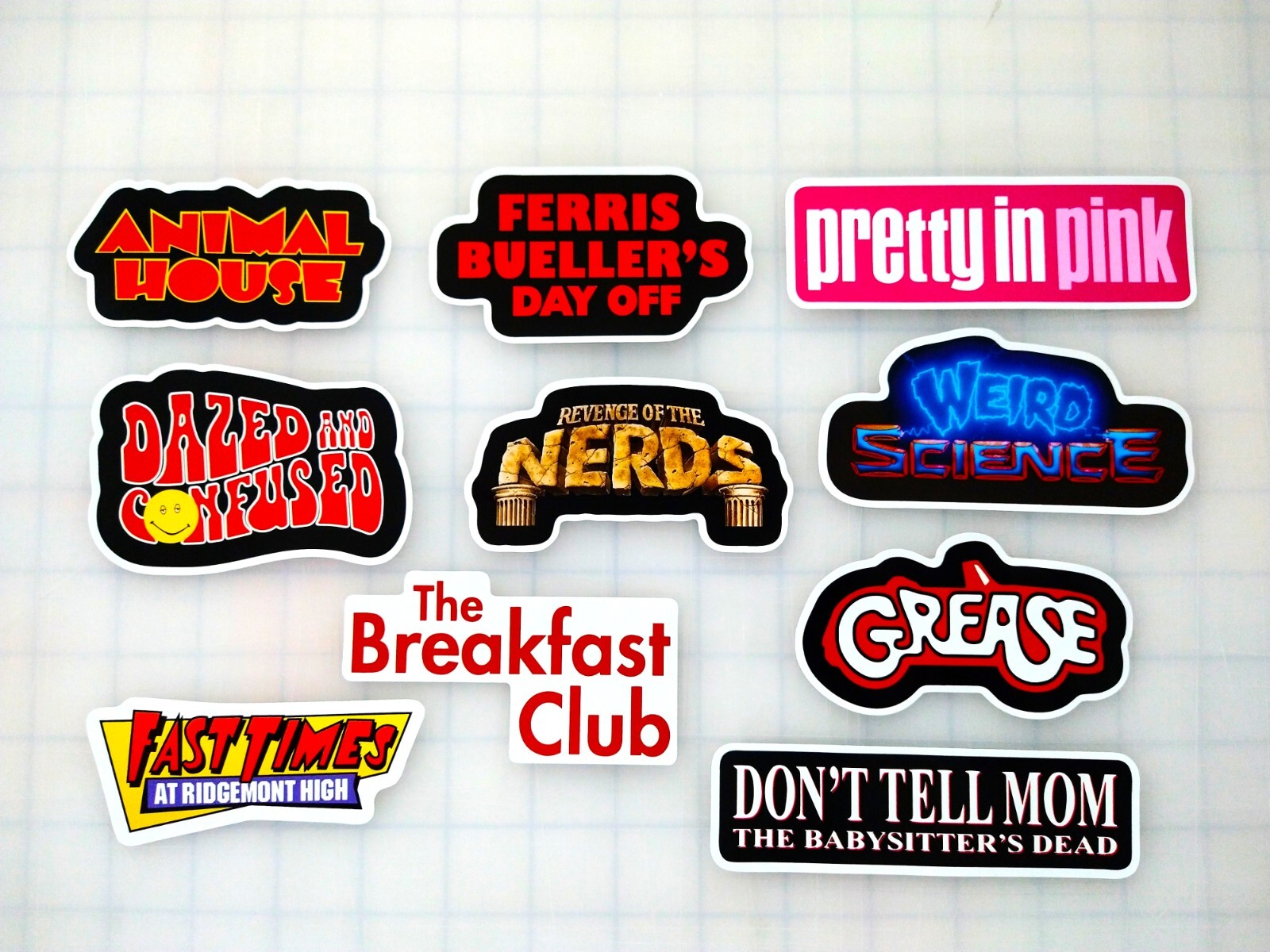 Classic Movie Sticker Lot (10 Stickers) SET 2 stoner nerd frat college punk ska
