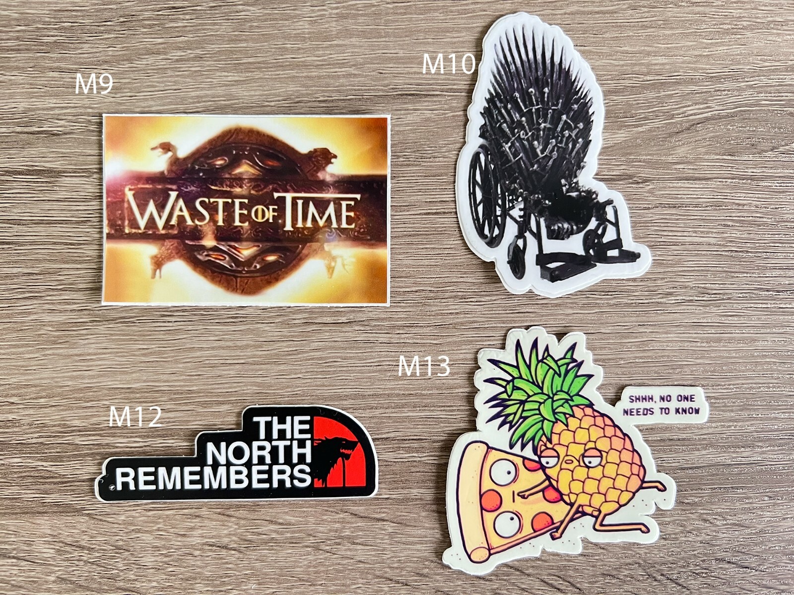 Funny Meme Vinyl Waterproof Stickers for Laptop, Water Bottle, Hydro Flask GOT