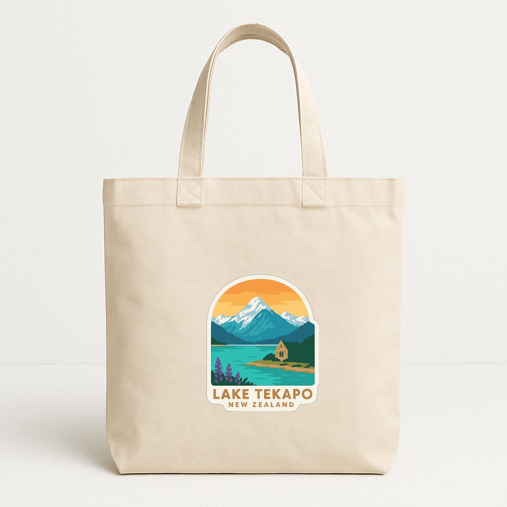 Lake Tekapo New Zealand Iron On Heat Transfer Vinyl HTV Die-Cut Symbolic