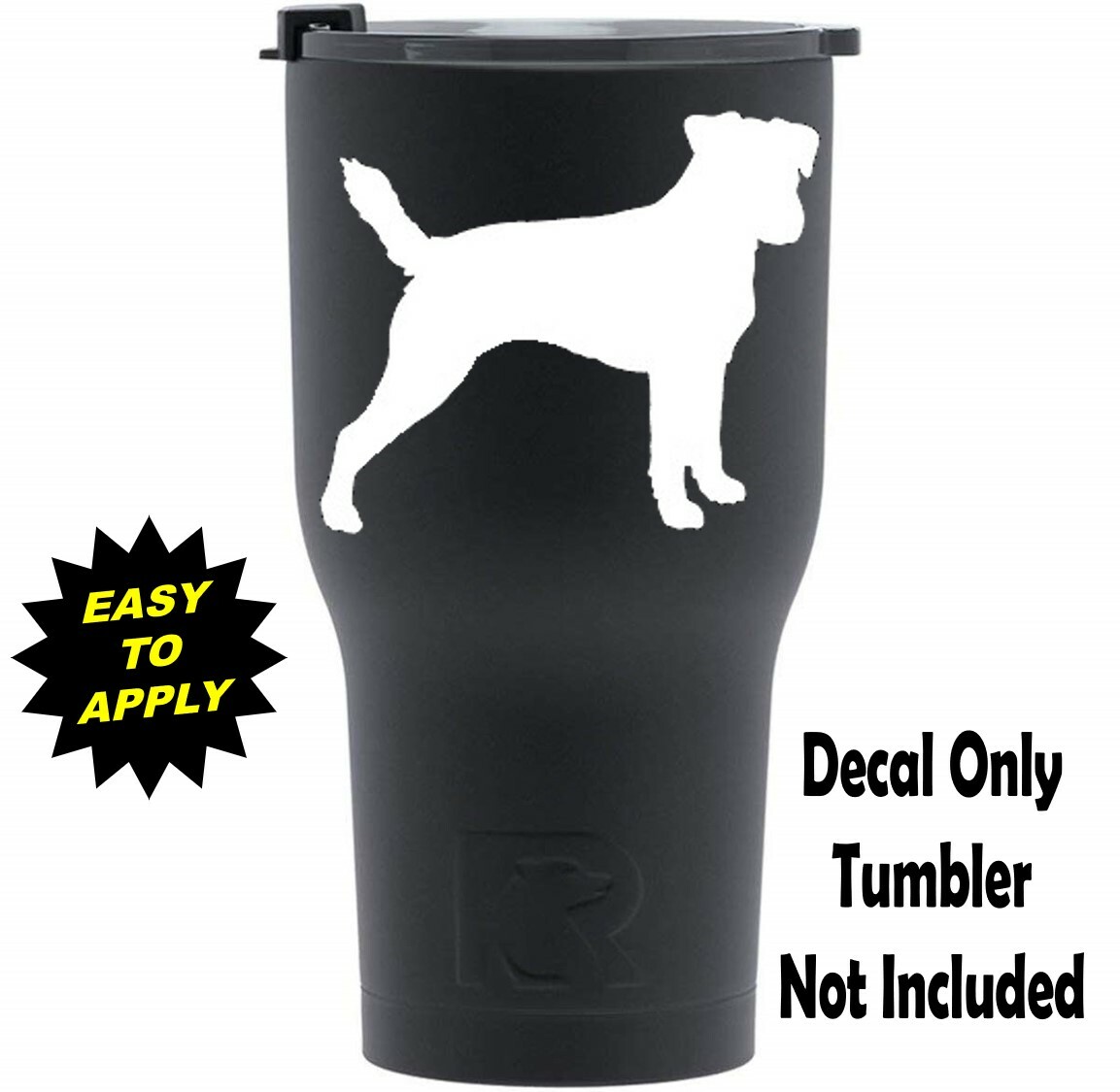 2-Count Jack Russell Terrier Dog Decal Sticker for Car Window BG 647 Pet Gift