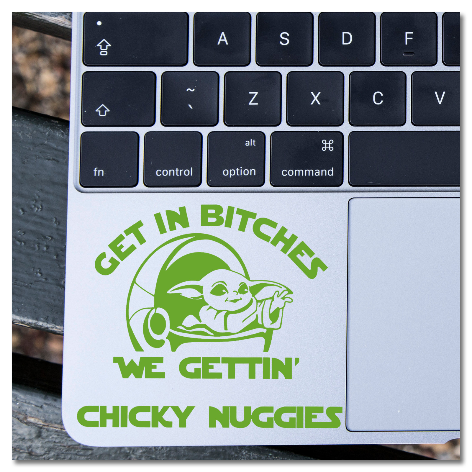 6" Grogu Baby Yoda Chicky Nuggets Star Wars Vinyl Decal Sticker