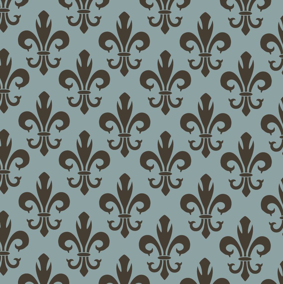 Fleur De Lis Wall Mylar Damask STENCIL Pattern FAUX MURAL Reusable French 0002