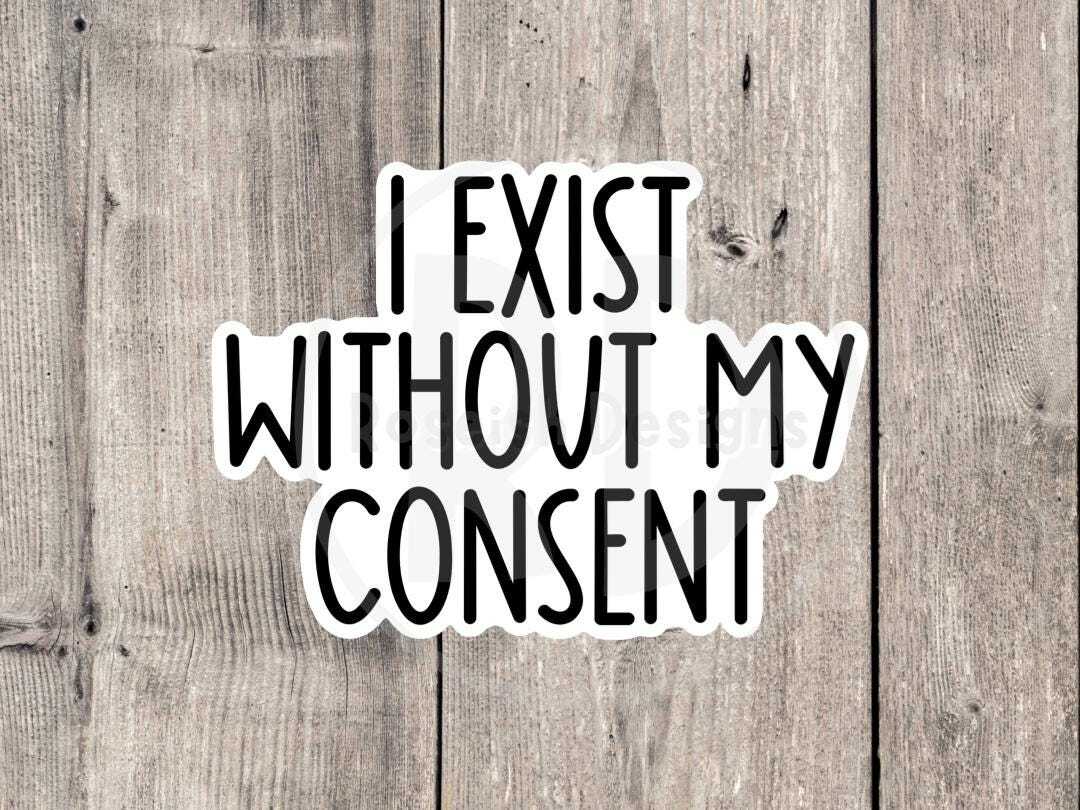 Funny Water Bottle Sticker – Sarcastic Neurodivergent Mental Health Quote