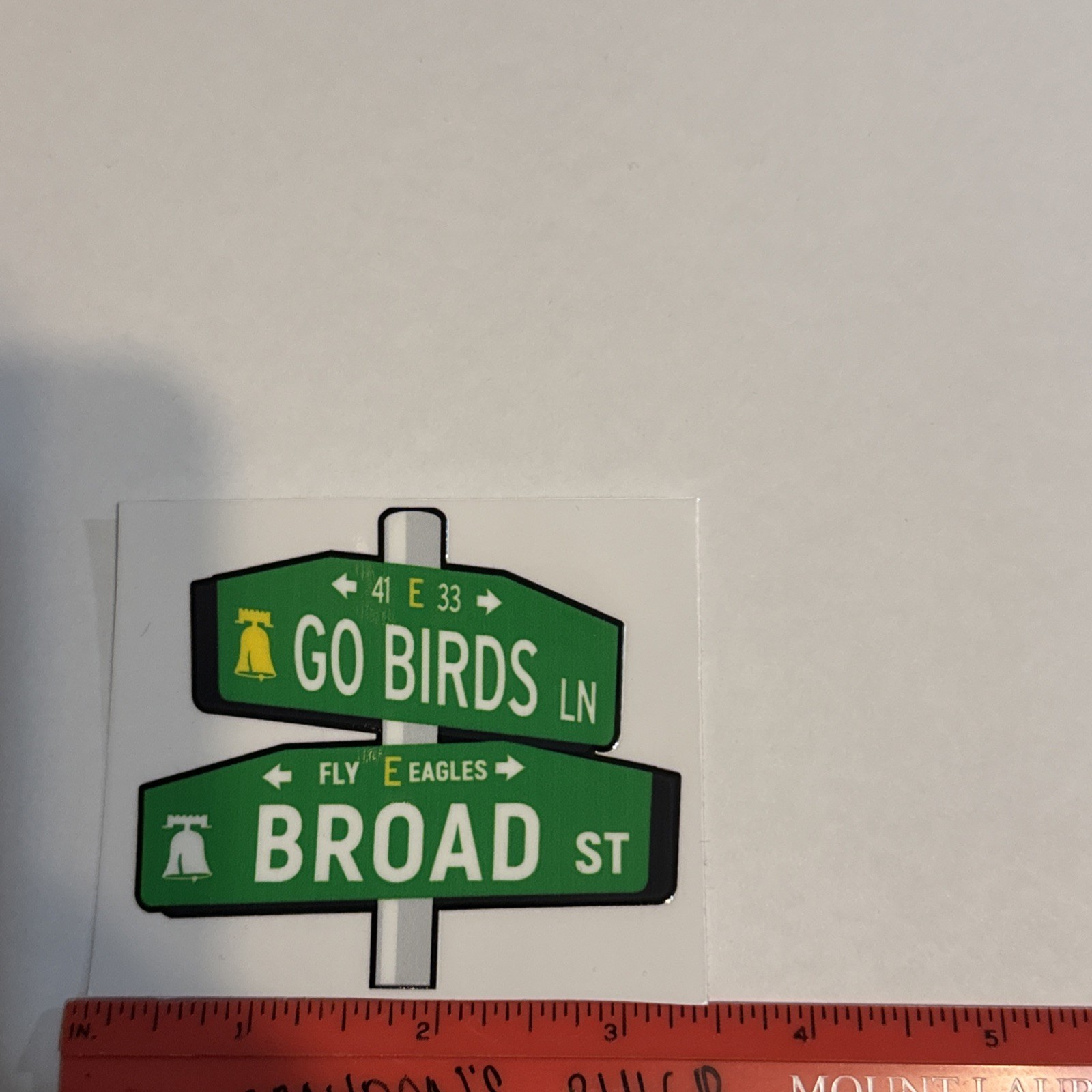 Go birds / Broad Street Sign Decal Sticker
