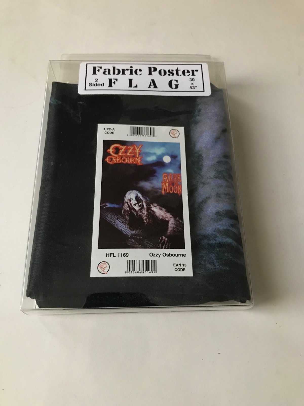 Ozzy Osbourne – Bark at the Moon – Fabric Poster Flag- 2 Sided – 30"x 43" – New