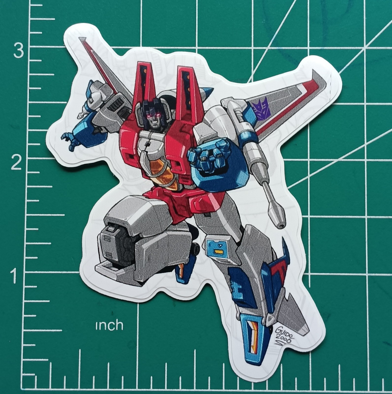 TRANSFORMERS STARSCREAM VYNIL STICKER