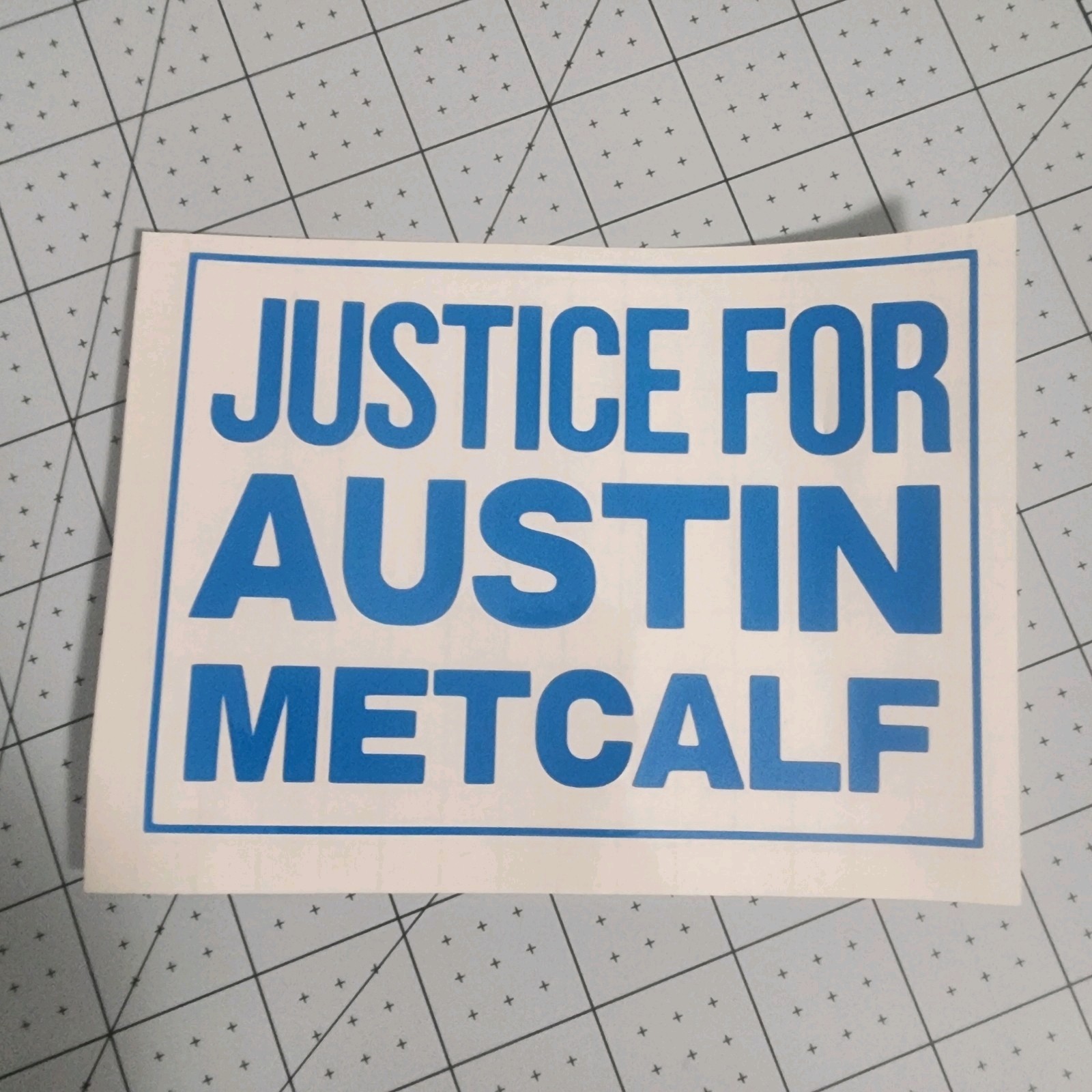 4 x 5.25" JUSTICE FOR AUSTIN METCALF Decal/Vinyl Sticker – MAGA Trump Right Wing