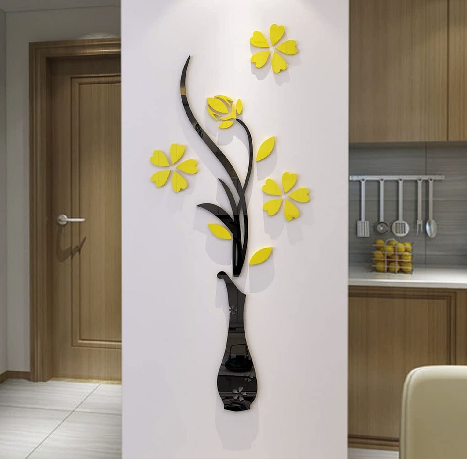 3D Vase Wall Murals for Living Room Bedroom Sofa Backdrop Tv Wall Background,…