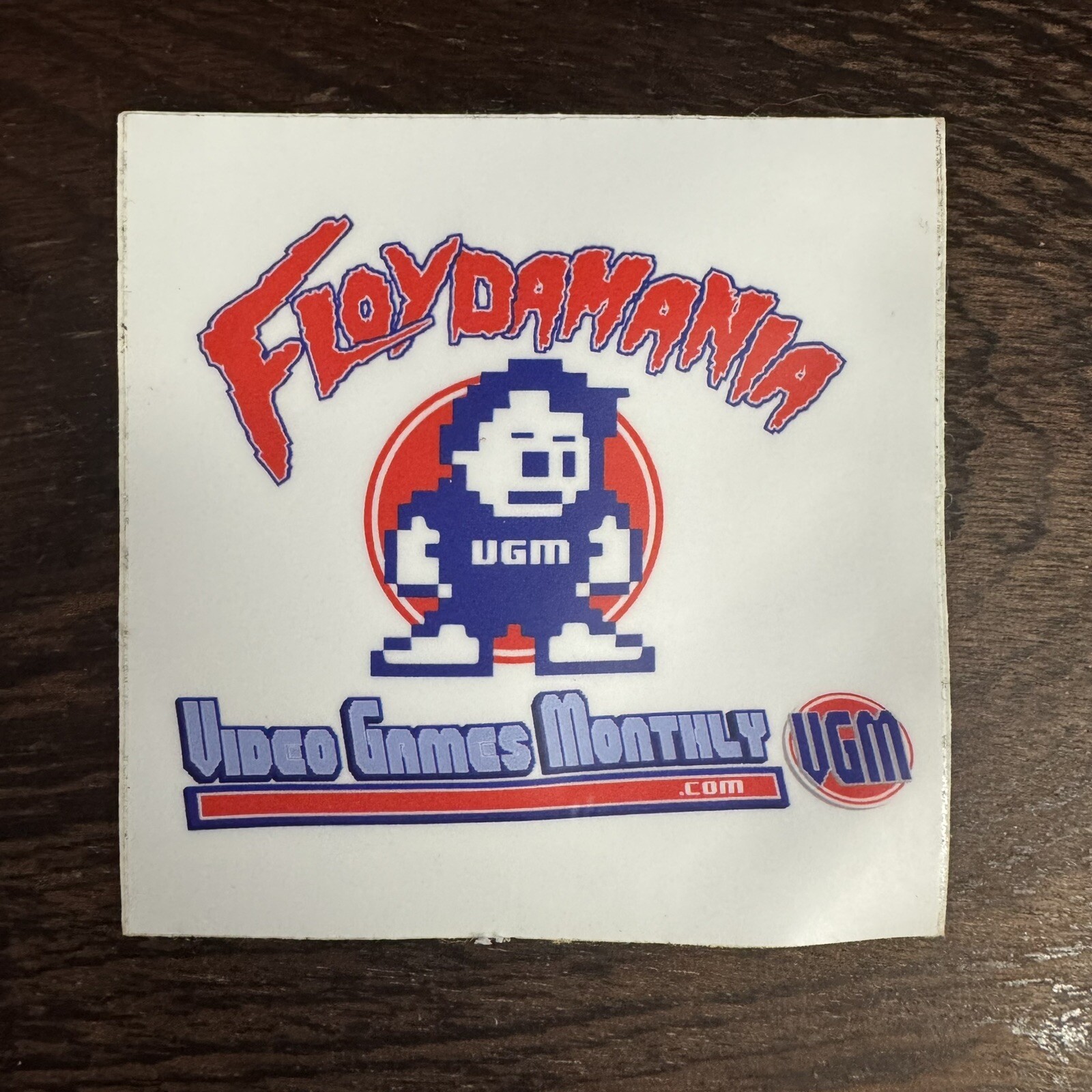 Floydamania Video Games Monthly Logo Exclusive Sticker Decal Collectible Mascot