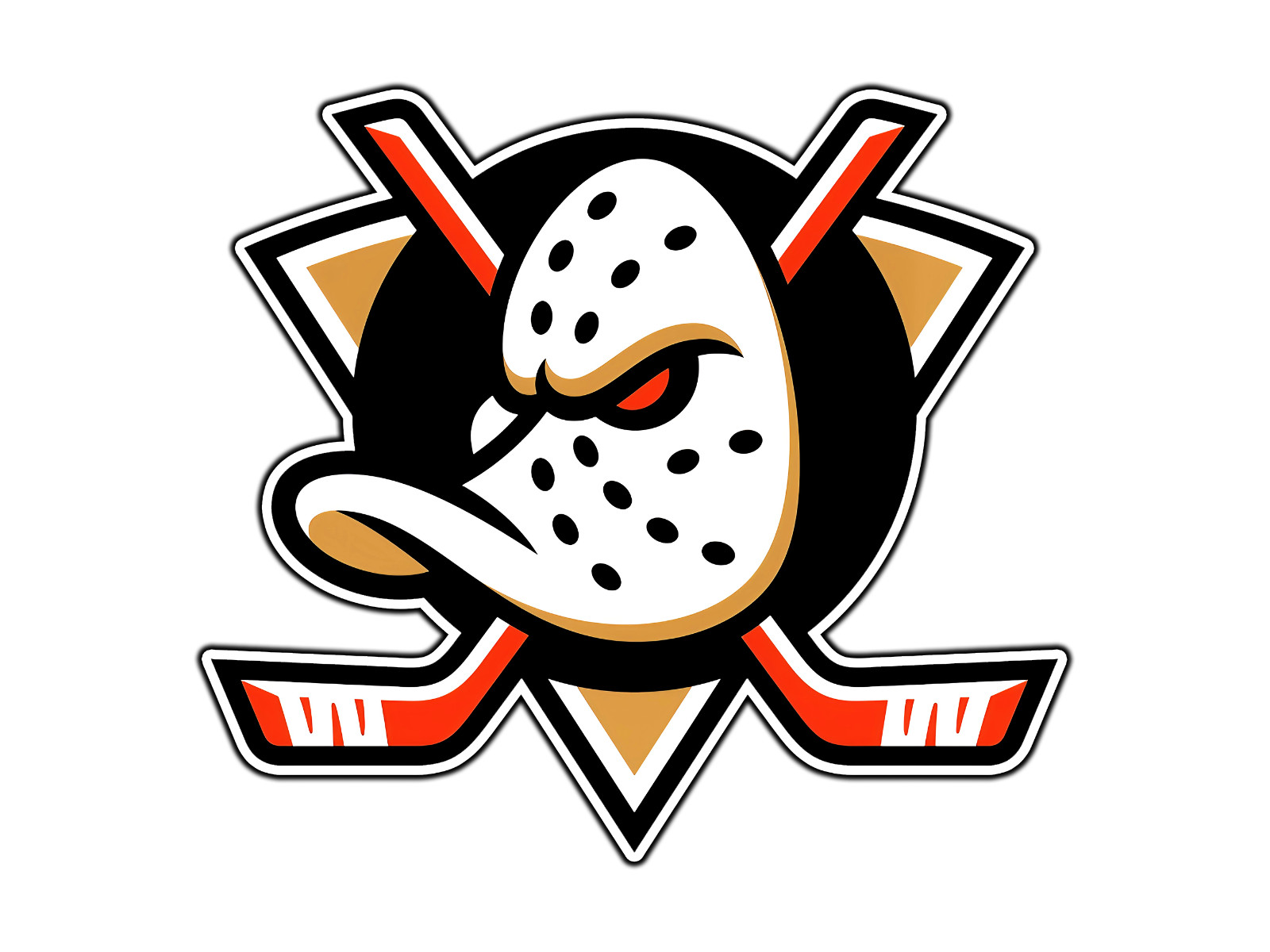 #091 Anaheim Ducks Logo NHL Hockey Waterproof Vinyl Sticker Decal Die-Cut