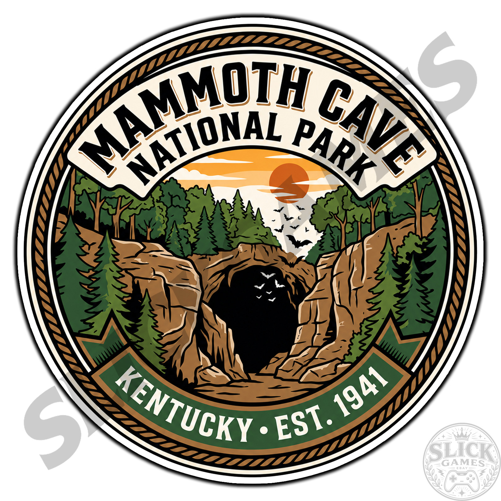 Mammoth Cave National Park Kentucky #1 Travel Sticker Waterproof Vinyl Decal DC.