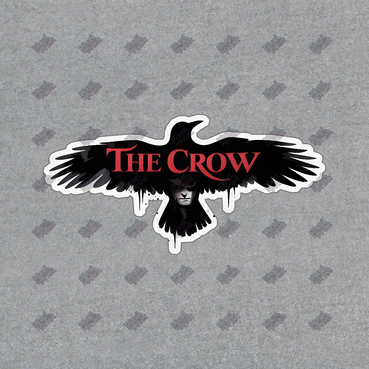 The Crow Sticker Gothic Art Decal, Dark Aesthetic, Perfect for Fans #8993