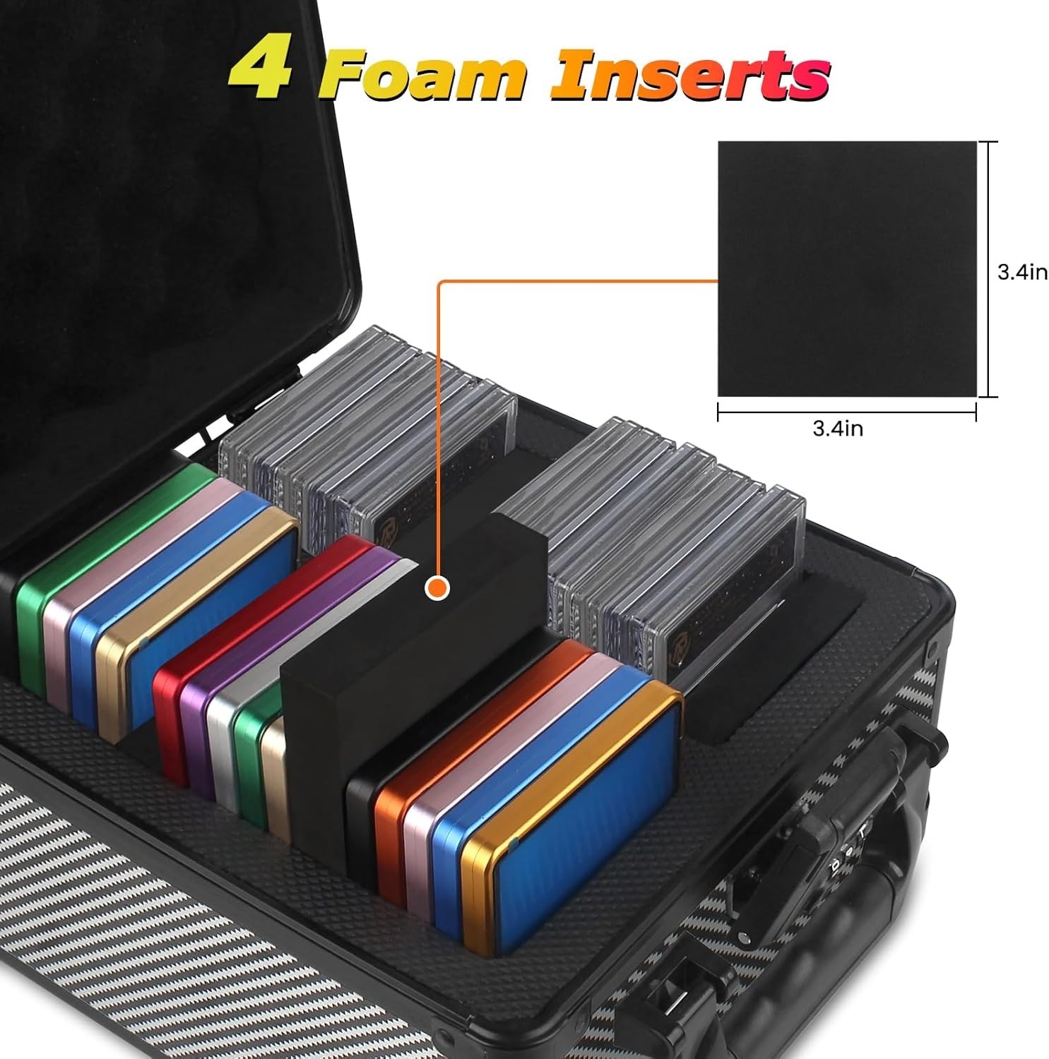 Graded Card Case Upgraded Sports Card Storage Box Waterproof Trading Card Holder