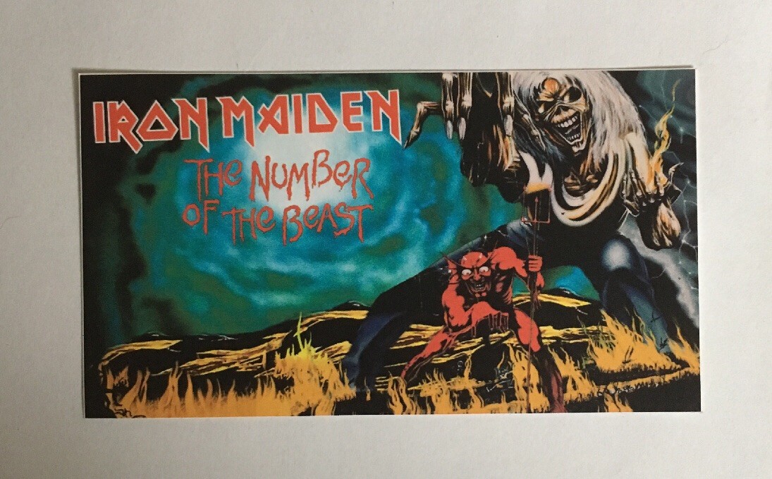 Iron Maiden Sticker – Number Of The Beast