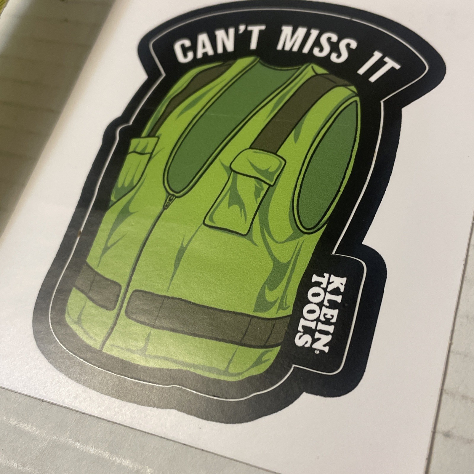 Klein Tools Tradesman Club Exclusive Giveaway Sticker August ‘24 Safety Vest