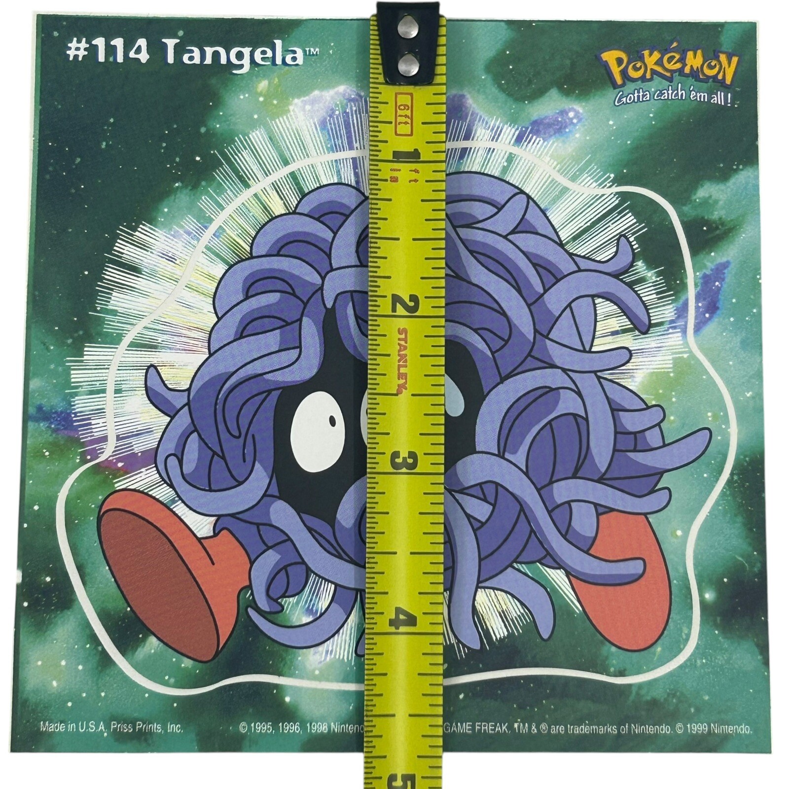 Pokemon Collect ’em Stick-Ups Tangela #114 Large 4” Sticker Priss Prints