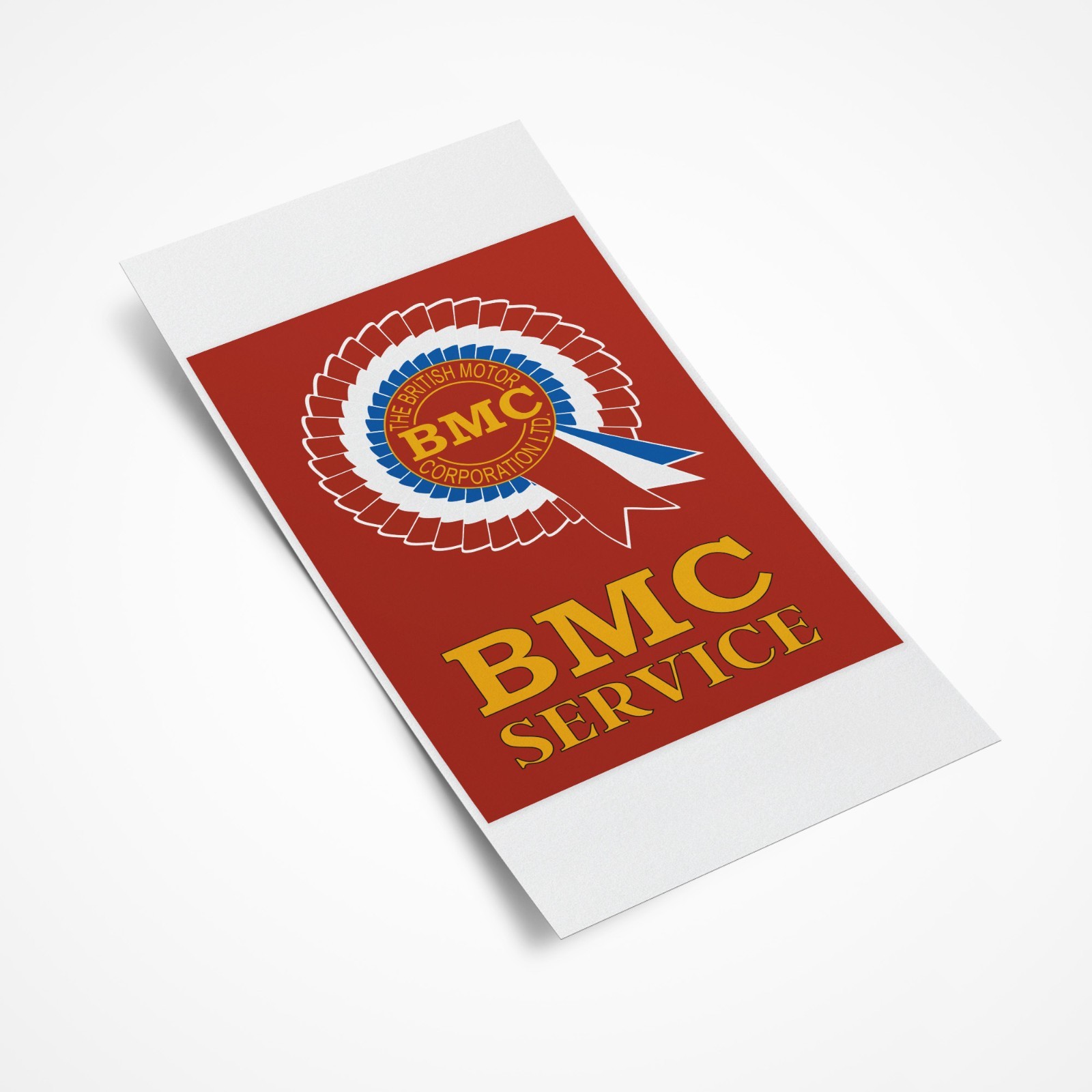 BMC Service Sticker Classic Car Vinyl Decal Official Licensed Product