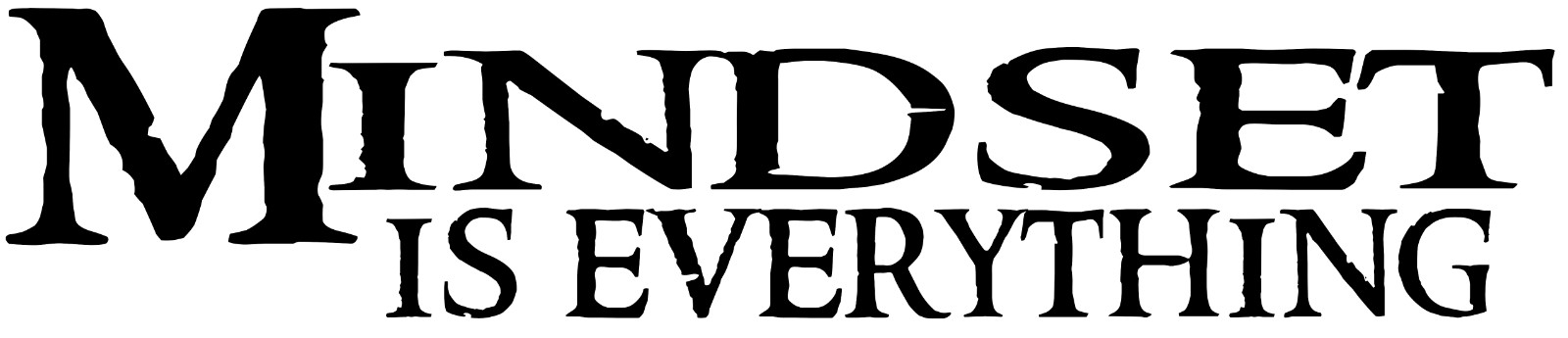 Mindset is Everything~ Motivational Vinyl Wall Decal Quote Sticker Inspirational