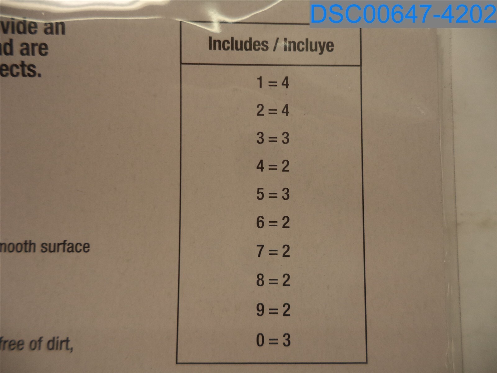 Qty=3: Everbilt: Adhesive Numbers Set, 3", 100 311 452, 030699399239, 191249