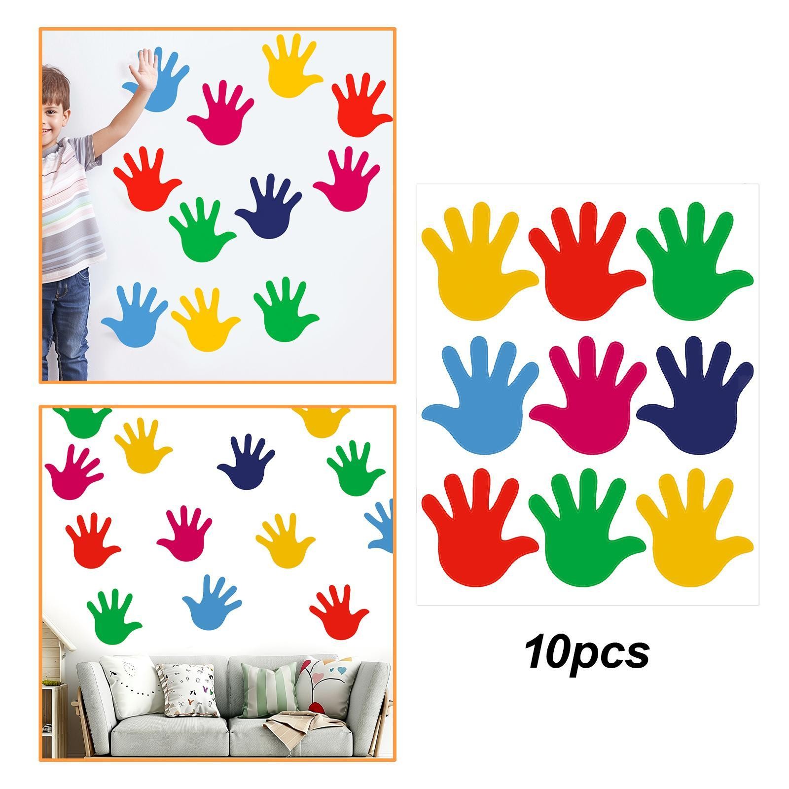 90 Pieces Colorful Handprint DIY Crafts for Envelope Party Supplies Greeting