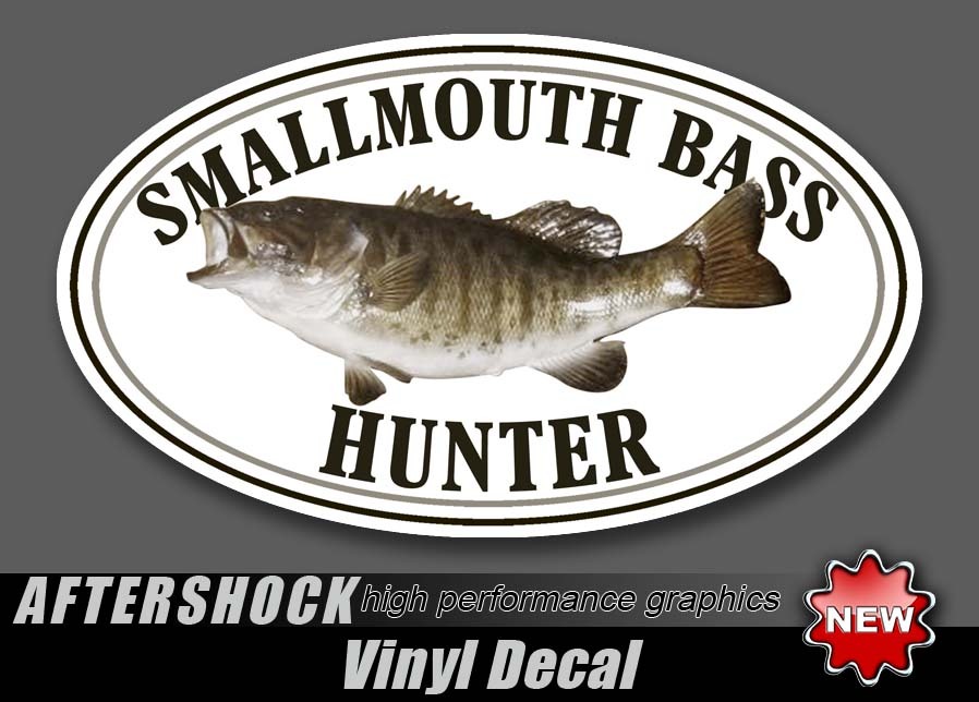 Smallmouth Bass Fishing Sticker Fish Hunter Decal