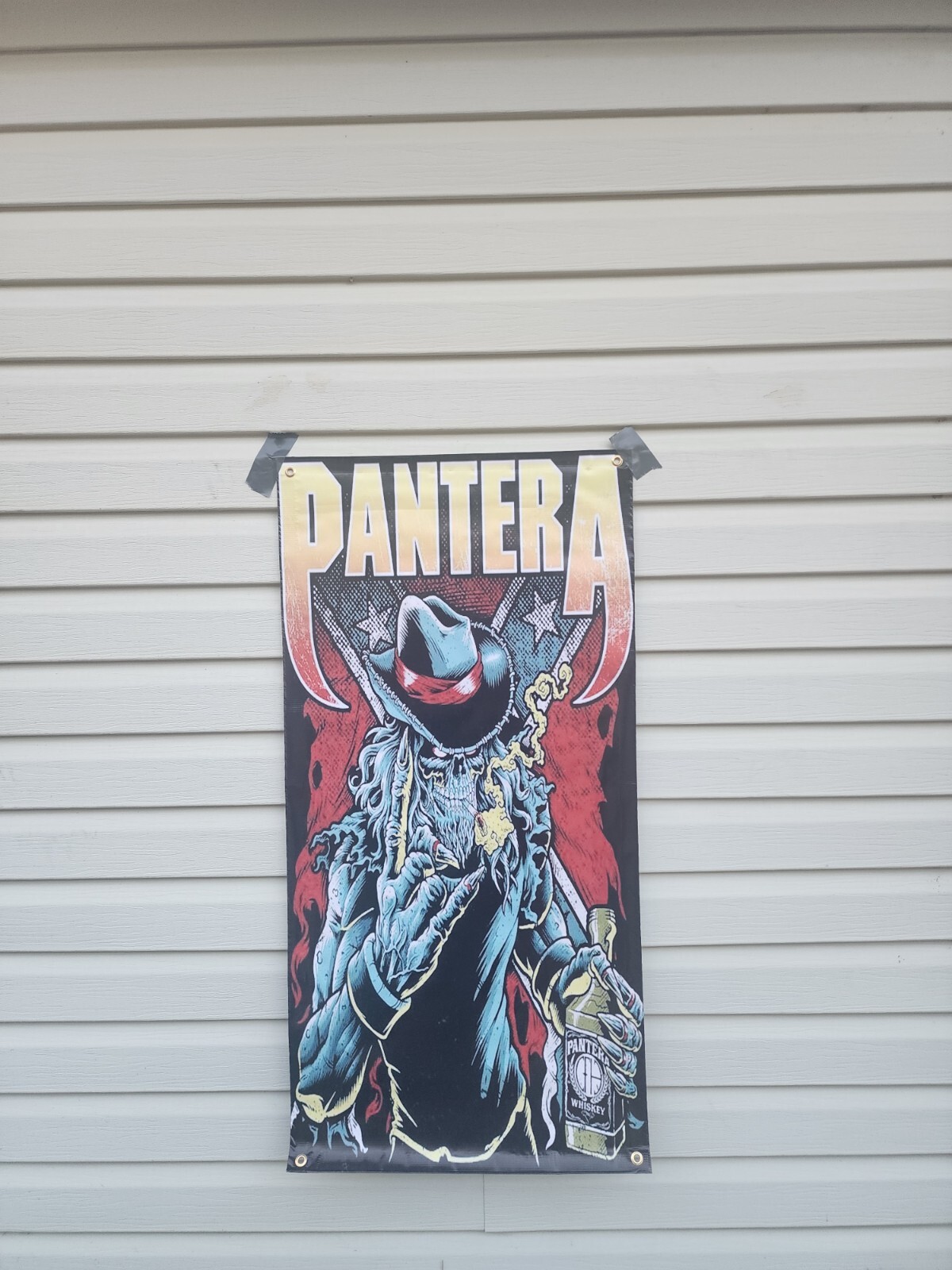 Pantera Whiskey Cowboy Vinyl Banner Dimebeg Darrell 48×24