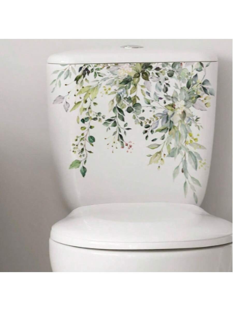 One-Size Floral Vine Wall Sticker For Toilet Decor Spring Home Refresh