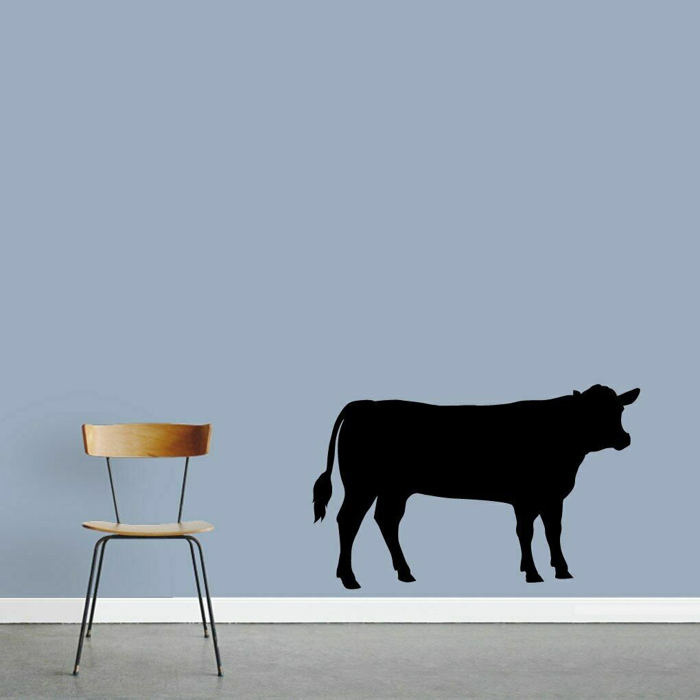 Cow Silhouette Wall Decal – Animals Farm Farmhouse Wall Art Accents Decals