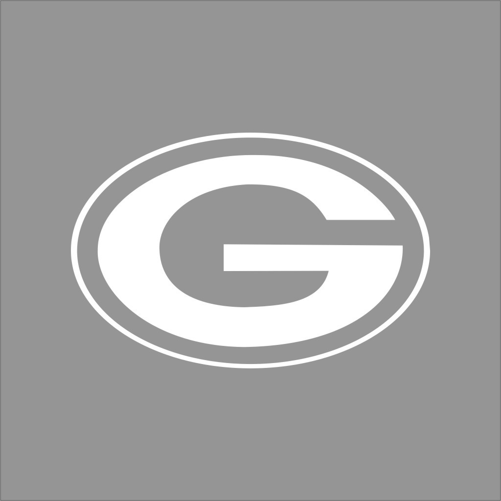 Green Bay Packers NFL Team Logo 1 Color Vinyl Decal Sticker Car Window Wall