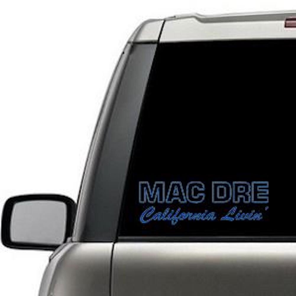 Mac Dre – California Livin' Text Clear 7×3 Sticker