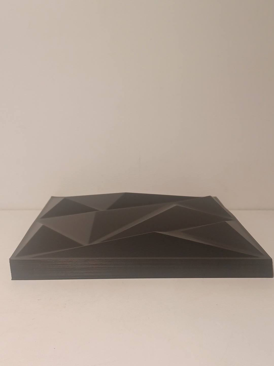 33 Pack 3D Diamond Wall Panels for Stylish Interior Décor – Black 12"x12
