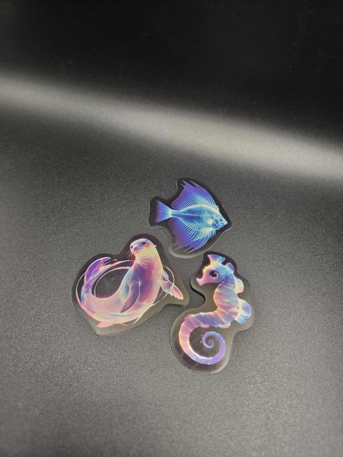 Ocean Themed Glow In The Dark Stickers! Vinyl Waterproof – Horsea & Seal, Fish