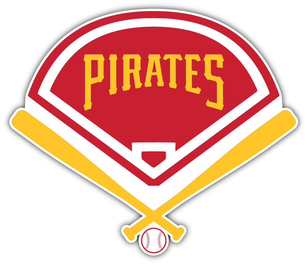 Pittsburgh Pirates MLB Baseball Sport Logo Car Bumper Sticker Decal "SIZES"