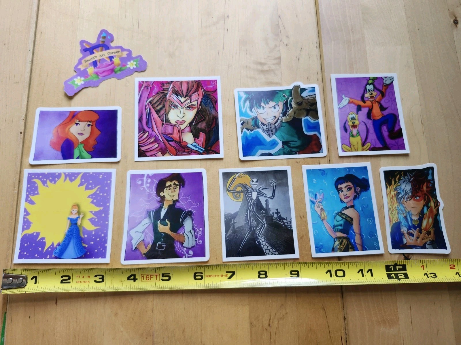Anime Disney Original Artwork (By Hand)Becca's Art Corner Signed By Artist