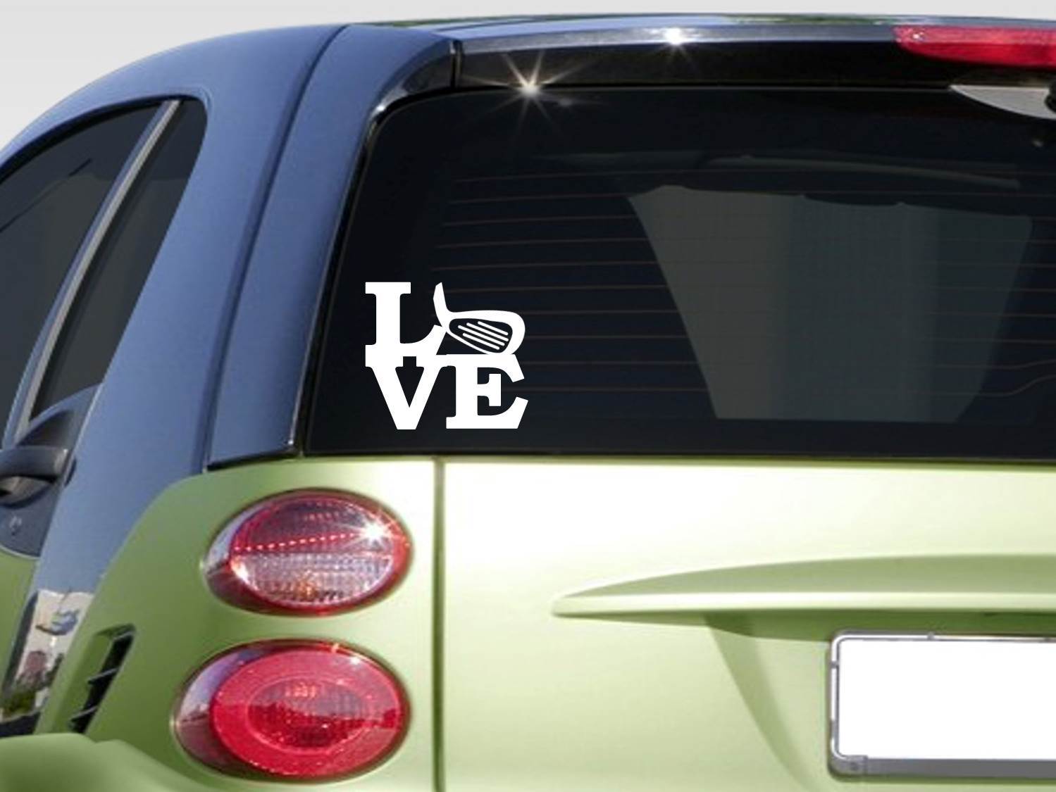Golf love 6" sticker *F260* decal car decal window clubs putter golfball tees