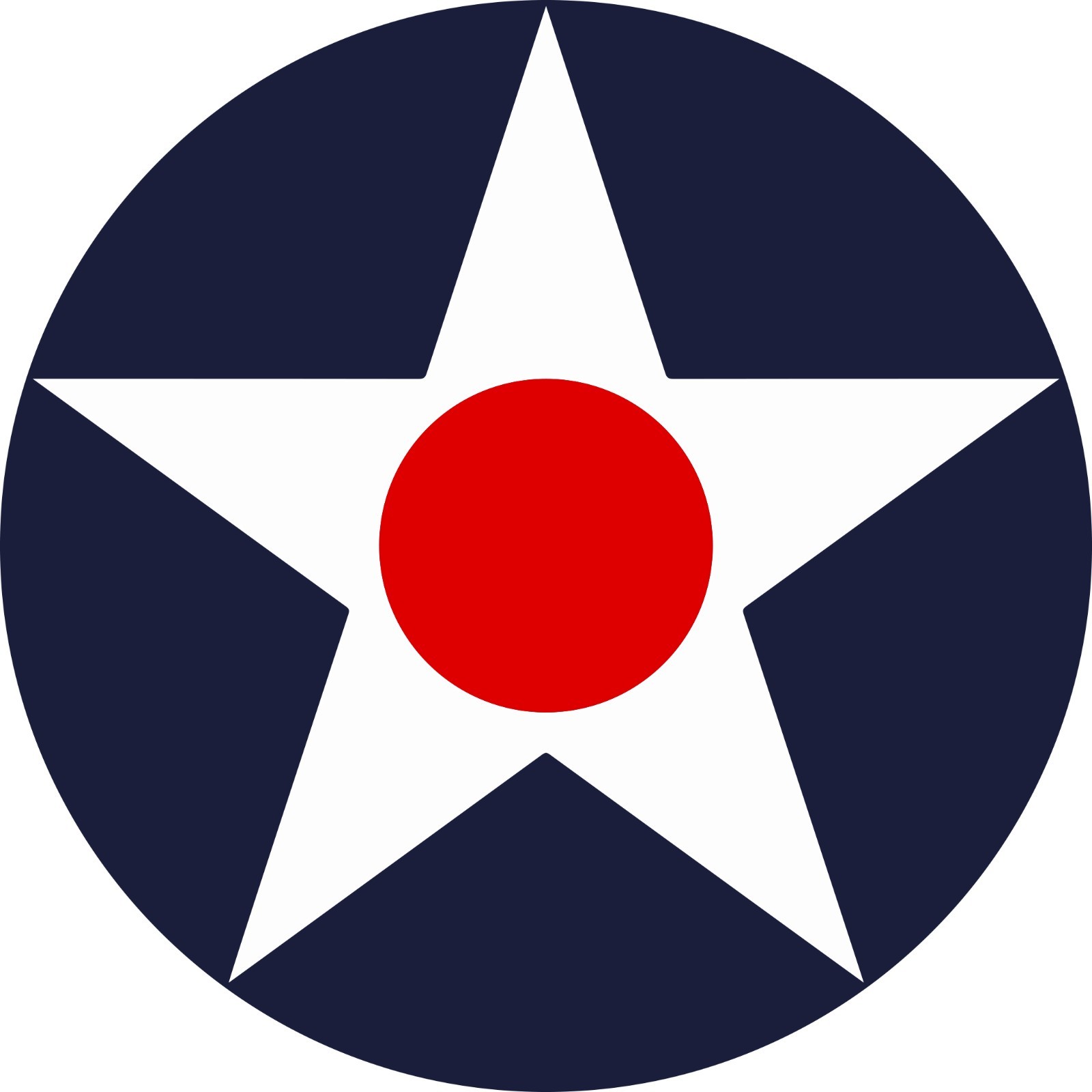USAF US Air Force Insignia Indoor Wall Vinyl Decal Sticker 5"-52" Roundel WWI