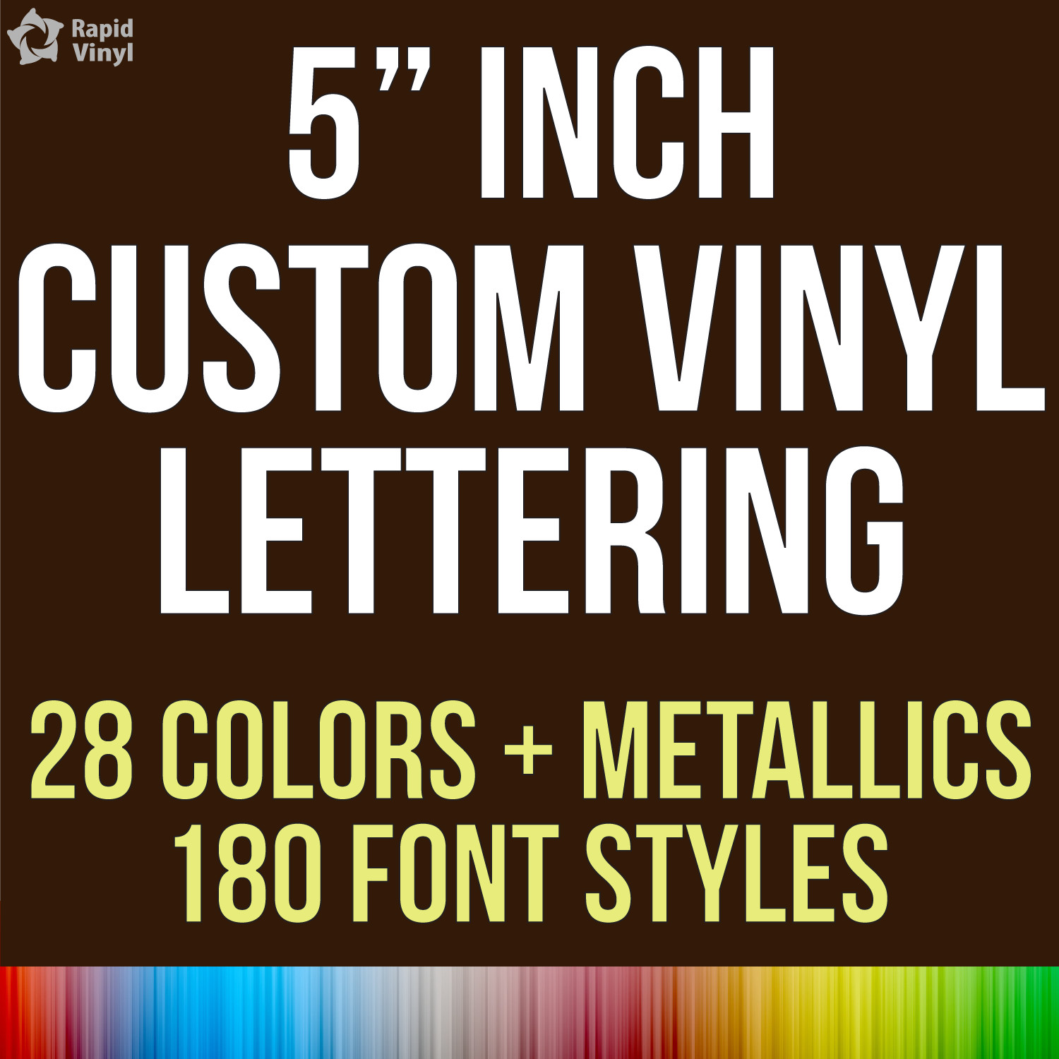 5 Inch Custom Vinyl Lettering Numbers Transfer Decal Sticker Boat Window Glass