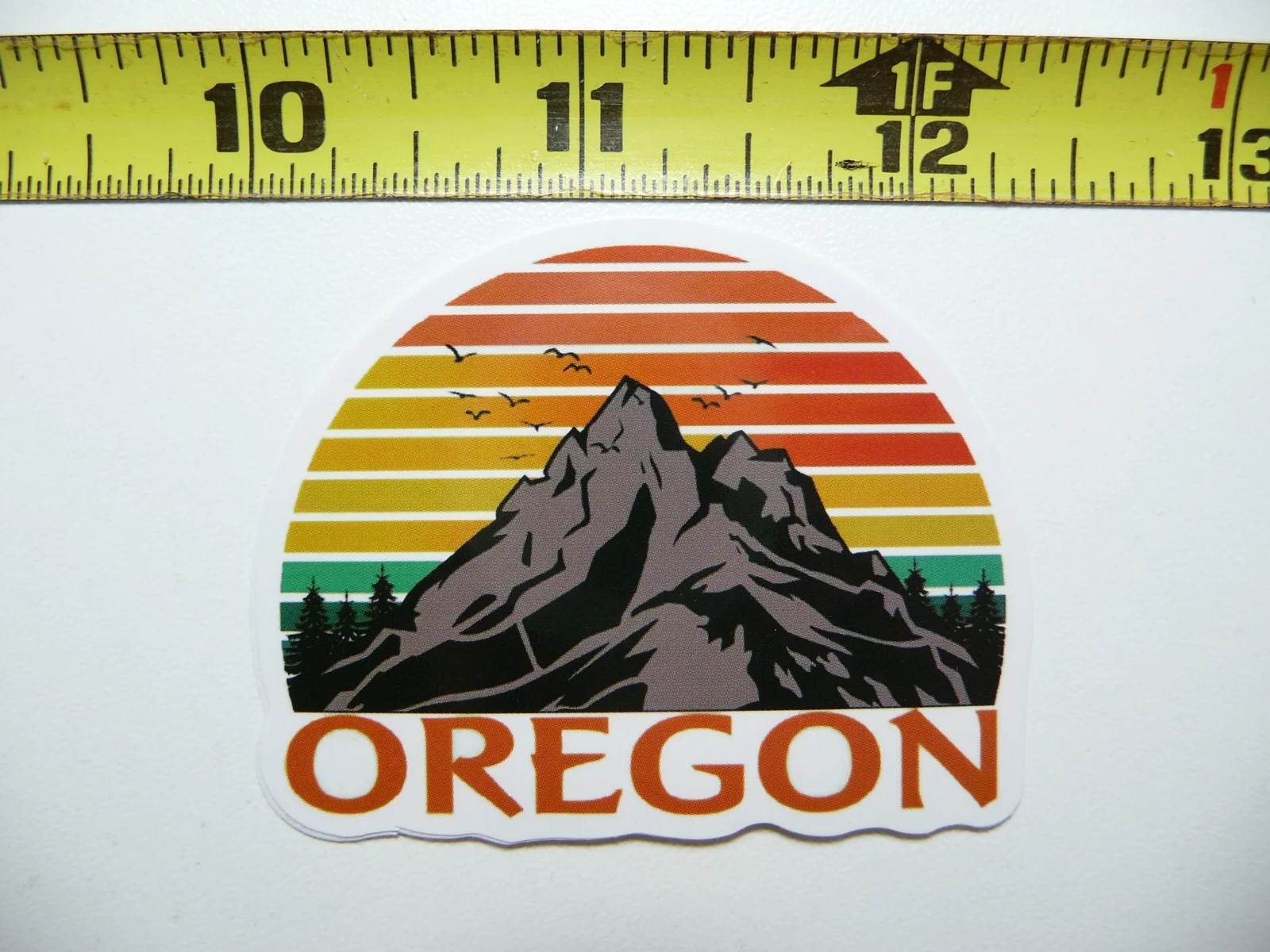 OREGON MOUNTAIN PEAK BIRDS SMALL STICKER DECAL PRIDE SOUVENIR TRAVEL MEMORIES
