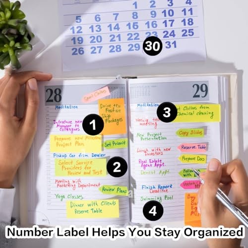 Number Stickers, Consecutive Number Stickers 1-50, 10 Sheets Round Black