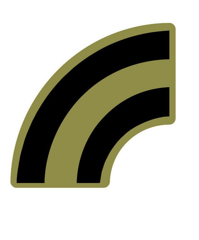 42nd Infantry Division Vinyl Window Decal/Sticker Olive/Black