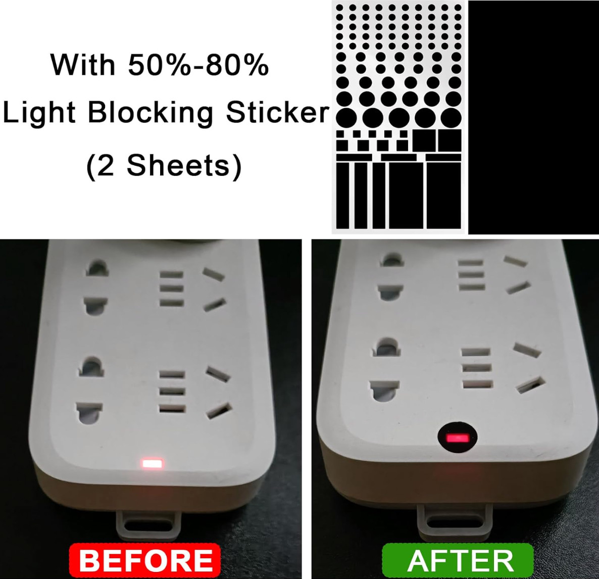 LED Light Blocking Stickers LED Filters TV LED Cover Rayban Meta Filter